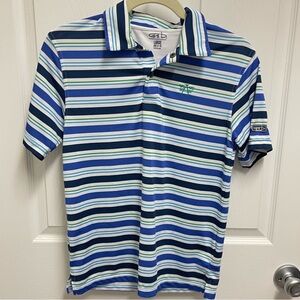 GARB Striped Golf Polo. Sz Large